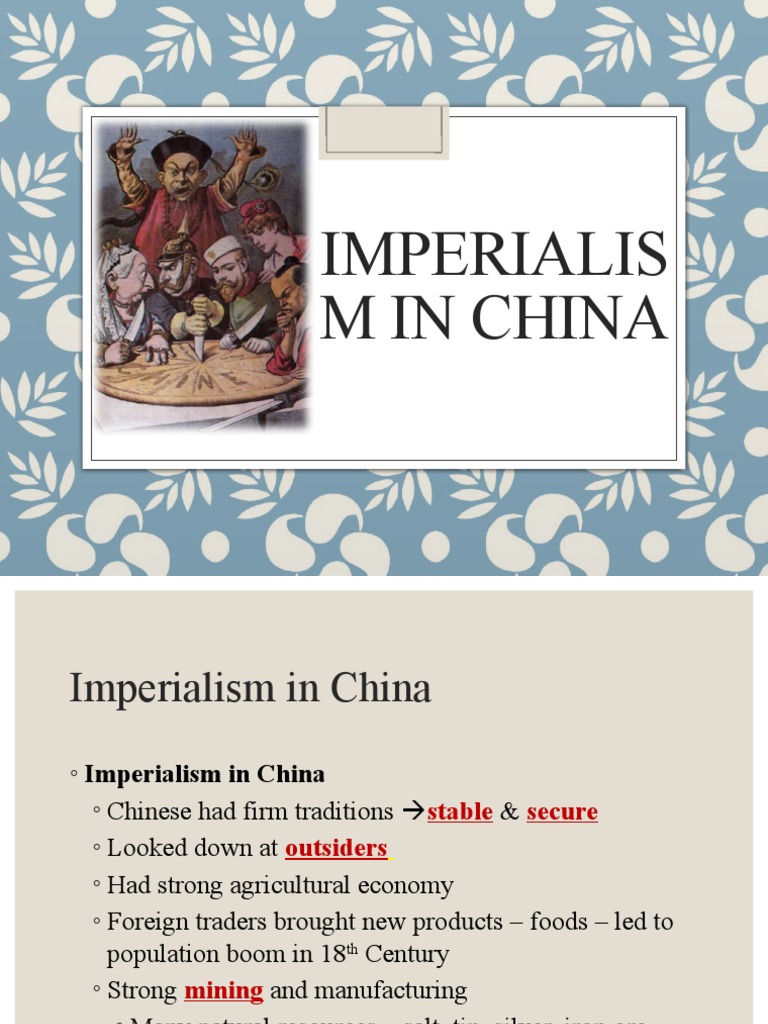 Imperialism PPT Part4 PDF Imperialism China