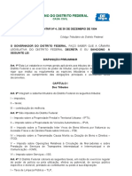 Lei Complementar #4, de 30 de Dezembro de 1994...