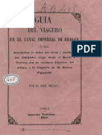 Secall Guía Viajero Canal Aragón 1855