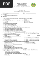 Second Quarterly Exam in Science 10