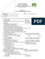 Second Quarterly Exam in Science 10