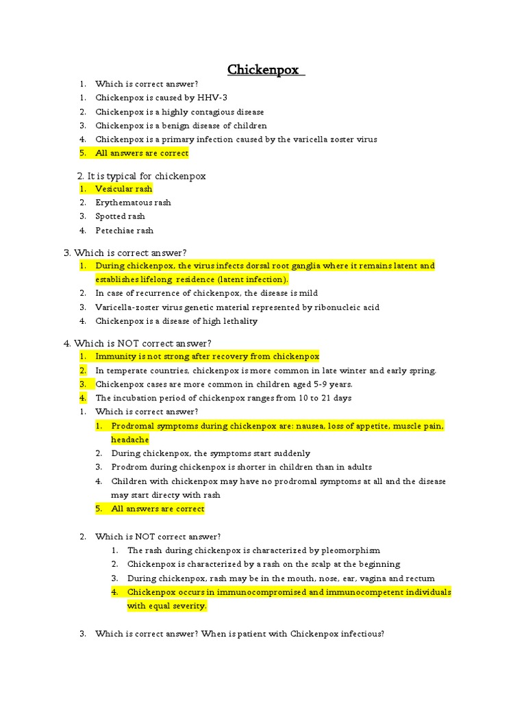 9 - Chickenpox | PDF | Public Health | Diseases And Disorders