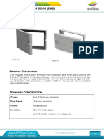 Duct Access Door (Dad) : Casing Door Frame Finish Insulation