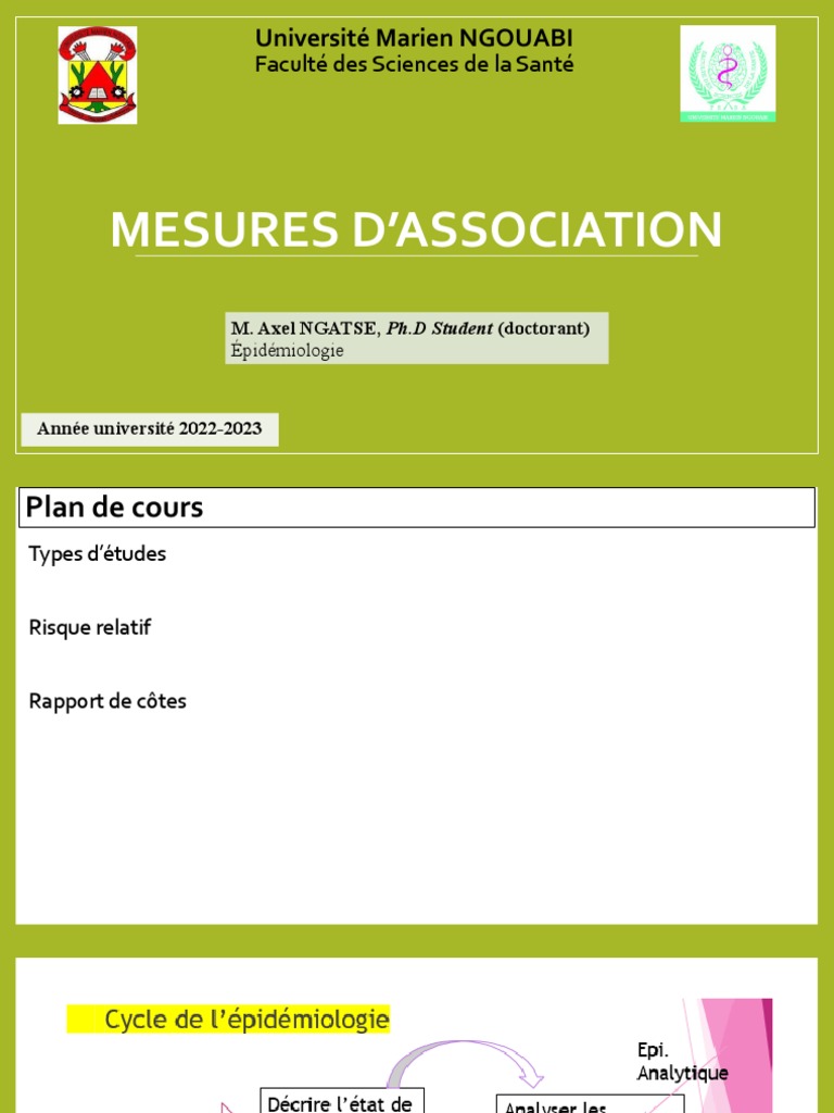 Risque Relatif et Rapport de Côtes | PDF | Risque relatif | Risque