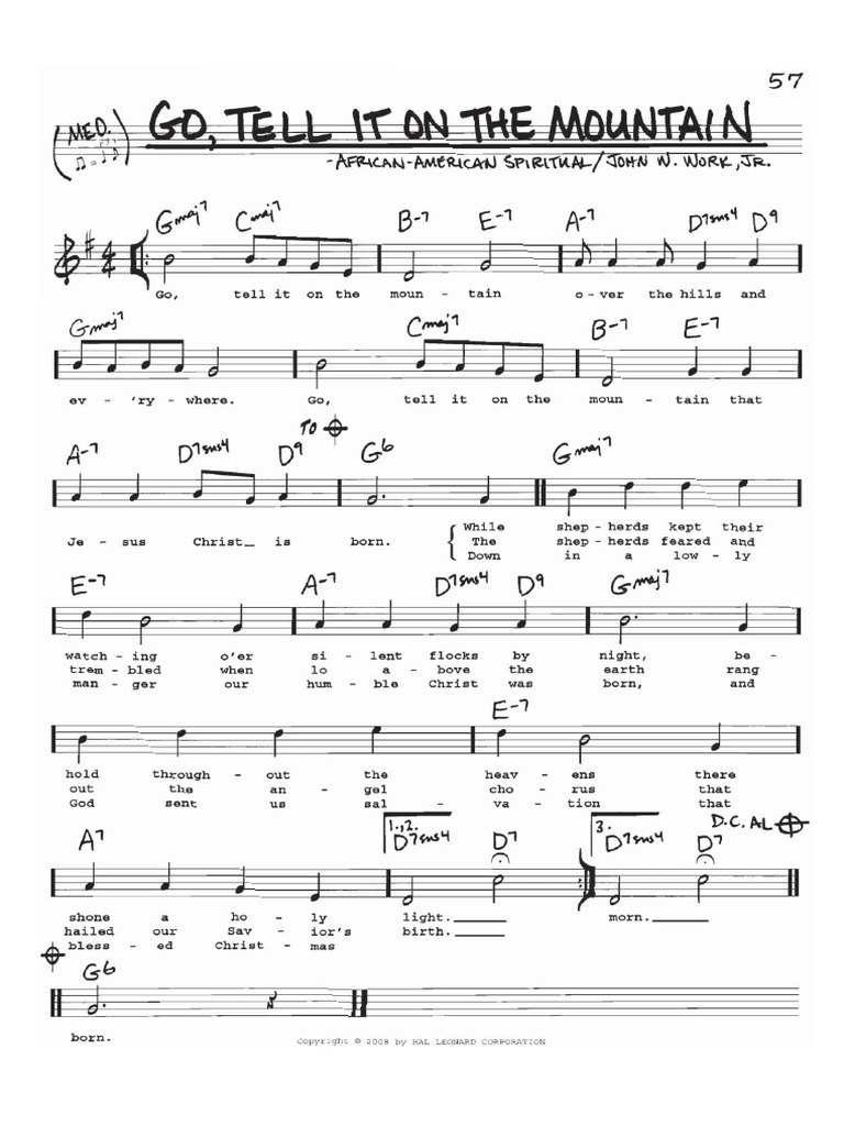 Go Tell It On The Mountain PDF