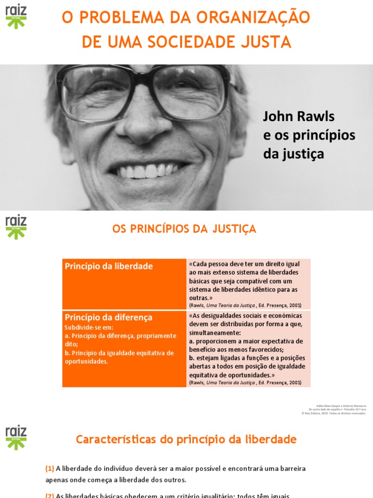 John Rawls e Os Princípios Da Justiça | PDF | John Rawls | Justiça