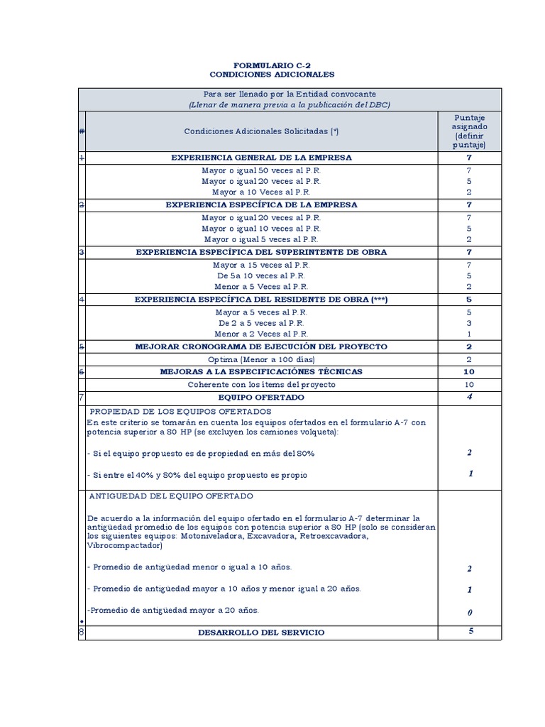Formulario C 2 | PDF
