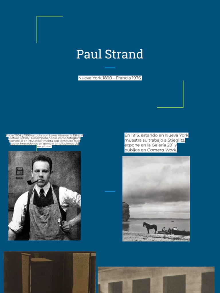 Paul Strand: Maestro de la Fotografía | PDF | Las artes