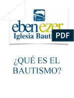 ¿Qué Es El Bautismo?