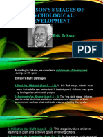 Erikson's 8 Stages of Psychological Development