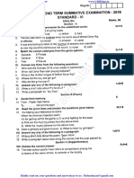 6th English Half Yearly Exam 2019 Original Question Paper Tanjavur District English Medium PDF Download