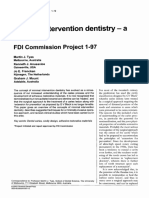 International Dental Journal Reviews Minimal Intervention Dentistry