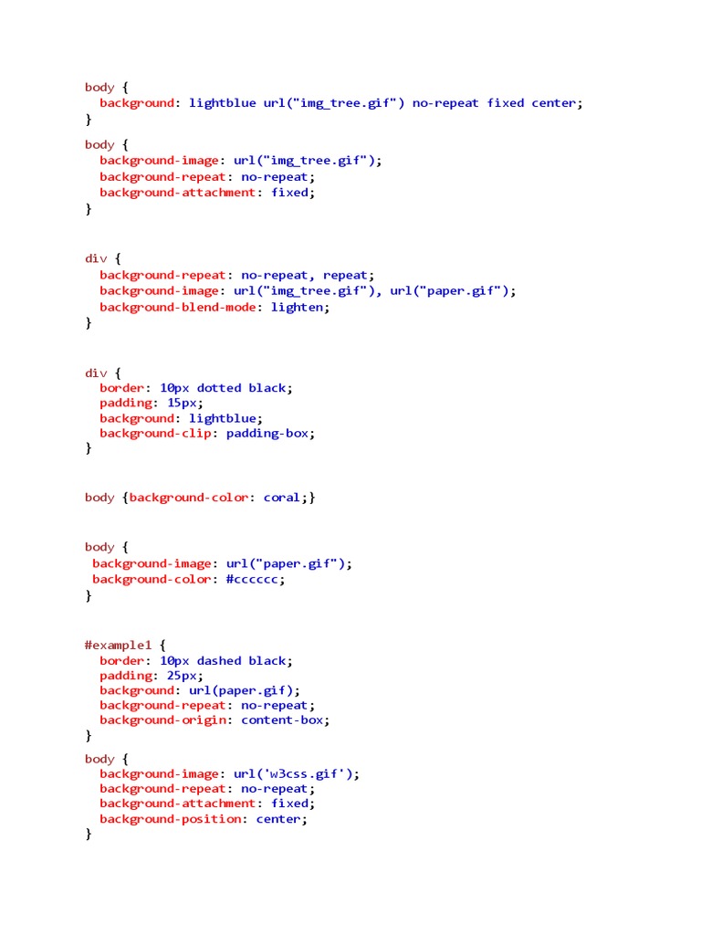 Design Css Codes | PDF