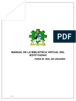 Manual de Uso de La Biblioteca Virtual Del Iestp Padah - para El Usuario