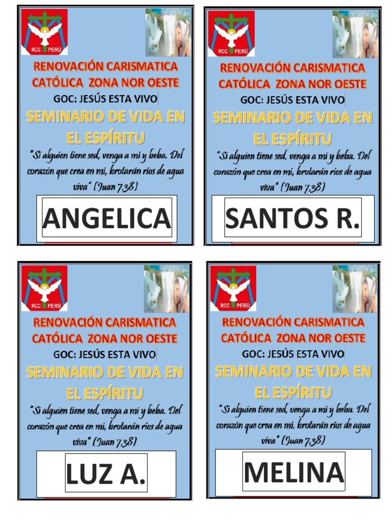 Renovación Carismatica Católica Zona Pdf