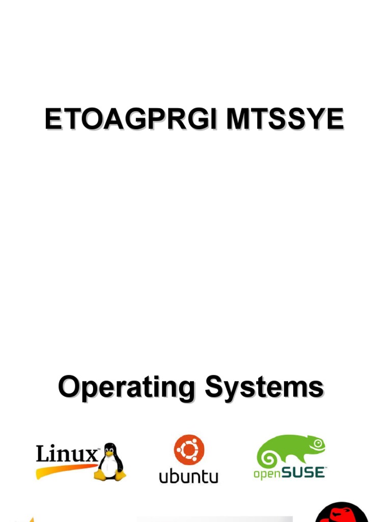 An Introduction to Operating Systems and Computer File Management