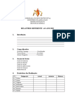 Relatório do Ministério Kilamba Kiaxi 2022