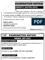 Kiit & Nmims Exam Notice