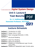UEC2302 Digital System Design: Unit 5: Lecture-9 Test Benches