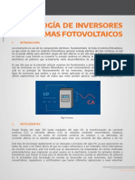 Tecnología de Inversores en Sistemas Fotovoltaicos