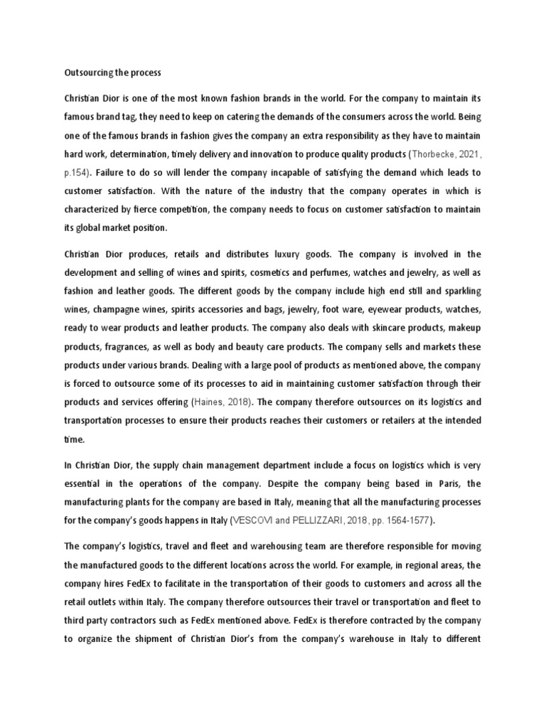 Global Logistics Management Pdf Outsourcing Logistics