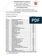 Acta de Entrega de Materiales Llacta