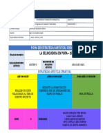 Ficha de Estrategias Artísticas Creativas - Sesión 12