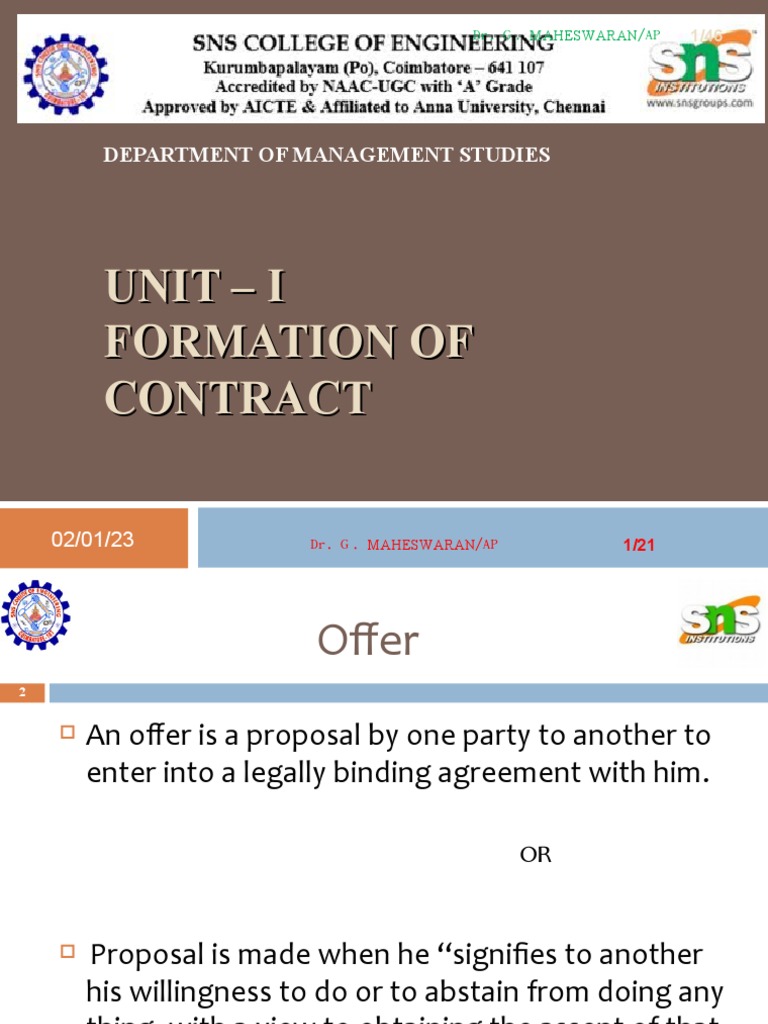 Contract Formation Essentials | PDF | Offer And Acceptance | Legal Ethics
