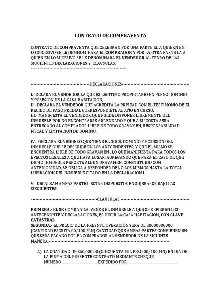 Contrato de Compraventa | PDF | Ley común | Justicia