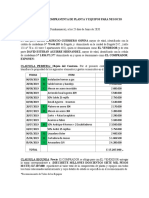 Contrato de Compraventa de Planta Panaderia