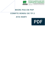 PREMIERS PAS EN PHP 