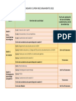 Calendario CUPENI Recursamiento 2022