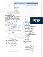 Peak Tutors Physics Formulas Sheet