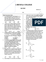 AL IRFAN Jr COLLEGE XII PHY TEST