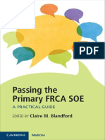 Claire M. Blandford - Passing The Primary FRCA SOE - A Practical Guide-Cambridge University Press (2016)