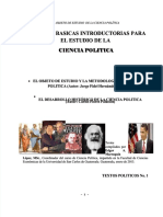 PDF Curso Ciencia Politica Usac 2015 Libro El Objeto y El Metodo y Desarrolo Hstorico Texto 1 Compress