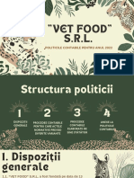 "Vet Food" S.R.L.: Politicile Contabile Pentru Anul 2022