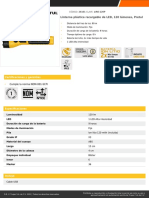 Linterna Plástica Recargable de LED, 120 Lúmenes, Pretul: Certificaciones y Garantías