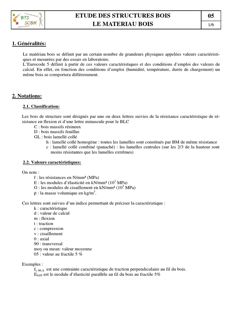 05 Le Matériaux Bois | PDF | Bois (matériau de construction ...