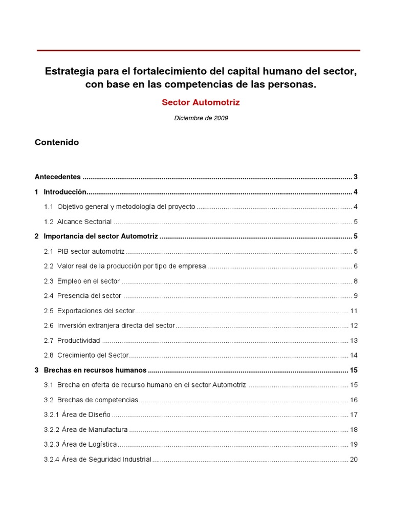Estrategia Para El Fortalecimiento Del Capital Humano Del Sector Con