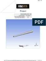 Project Page 1 of 9: 3D FEA Analysis of a Solid Part