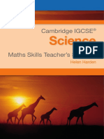 Cambridge IGCSE Maths Skills Teachers Support