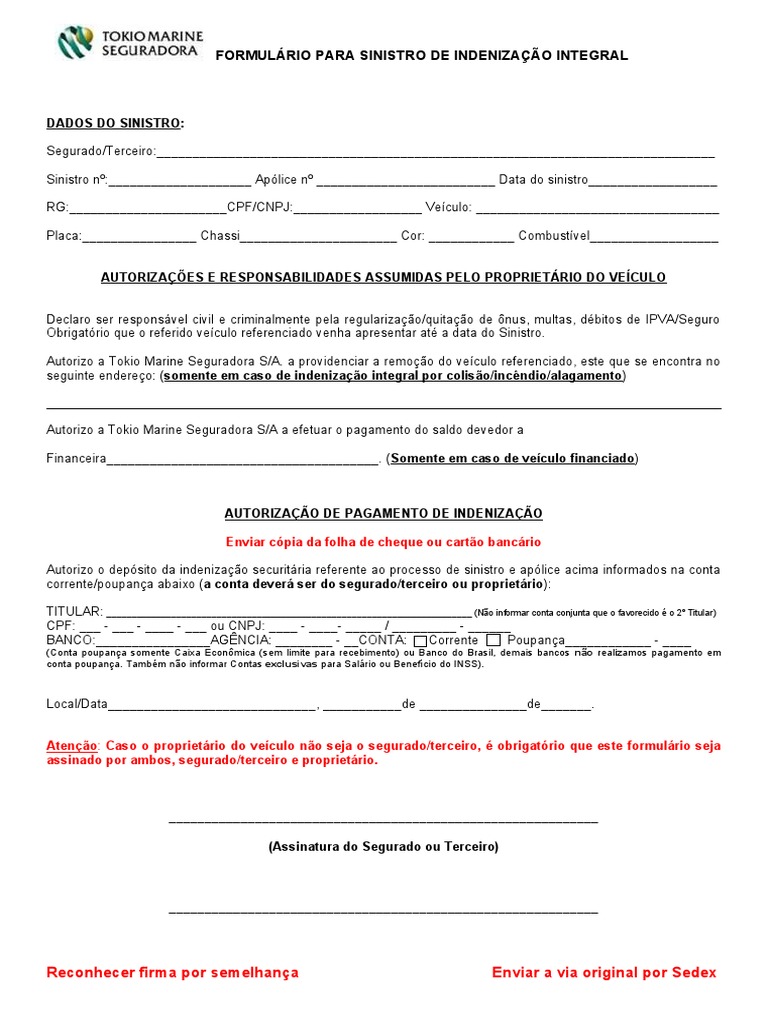 formulario-para-sinistro-indenizacao-integral-pdf-indeniza-o