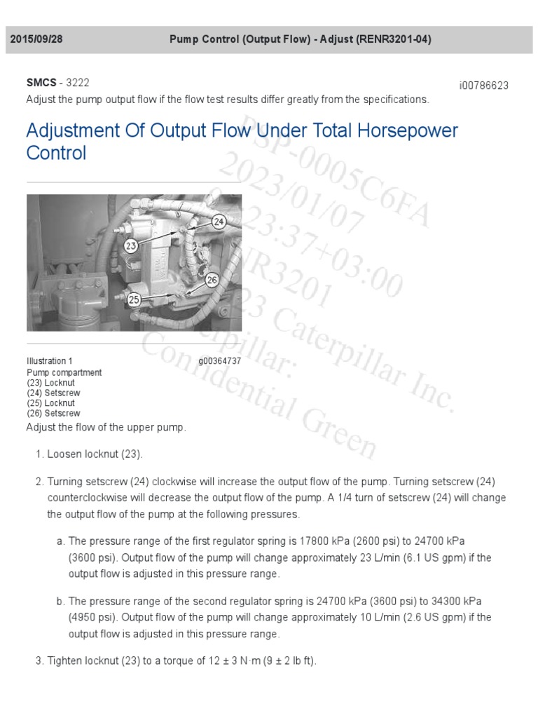 330bl Pump Output Flow Test PDF Pump Mechanical Engineering
