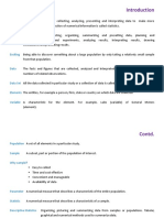 Statistics Preamble