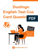 130+ Duolingo English Test Cue Card Questions