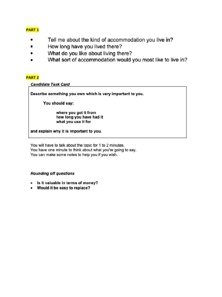IELTS Speaking | PDF