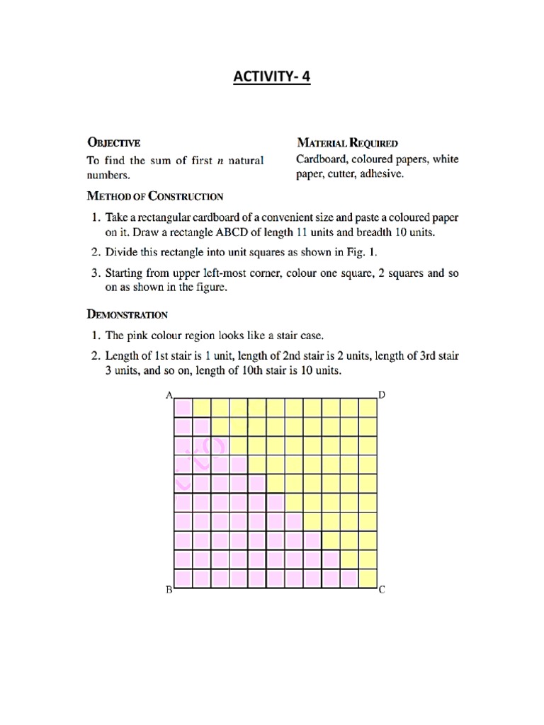 Math Activity 4 Arithmetic Progression | PDF