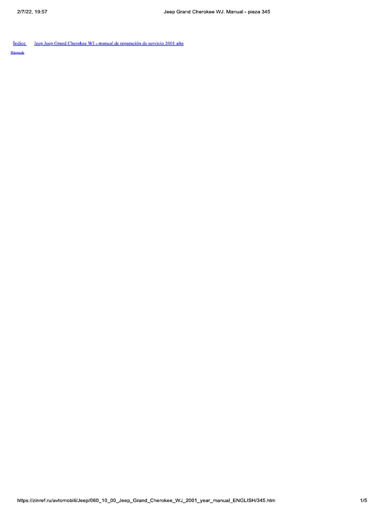 1995 JEEP GRAND CHEROKEE OWNERS MANUAL PDF visual data 8