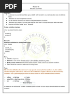 C (Chap 10 Structure & Union)